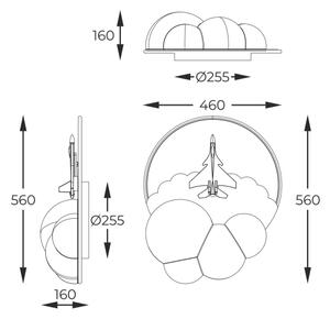 Plafonieră LED Zuma Line MX4024-1-3WT FOCUS LED/37W/230V
