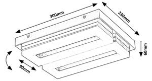 Plafonieră LED pentru baie Rabalux 75020 BLAS LED/24W/230V 4000K