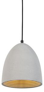 Moderne hanglamp zwart met grijs beton - Eton
