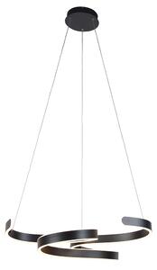 Lampă suspendată de design gri, cu LED în 3 trepte, reglabilă - Frank