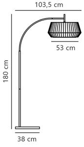 Lampadar Nordlux DICTE 1xE27/60W/230V negru/bej