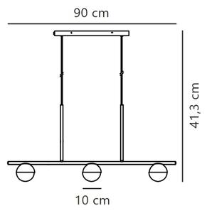 Lustră pe cablu Nordlux CONTINA 3xG9/5W/230V negru