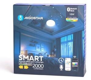 Plafonieră LED RGBW pentru baie Aigostar LED/18W/230V IP44 + telecomandă