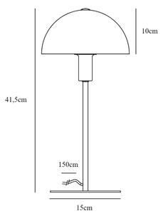 Lampă de masă Nordlux ELLEN 1xE14/40W/230V auriu/alb