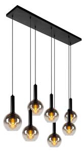 Lustră pe cablu Lucide 45402/07/30 MARIUS 7xE27/40W/230V negru