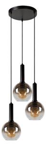 Lustră pe cablu Lucide 45402/13/30 MARIUS 3xE27/40W/230V negru