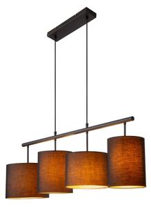 Lustră pe cablu Lucide 45409/04/30 MAYA 4xE27/40W/230V negru