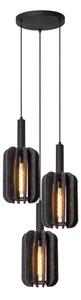 Lustră pe cablu Lucide 45492/13/36 RAFAL 3xE27/40W/230V negru/gri
