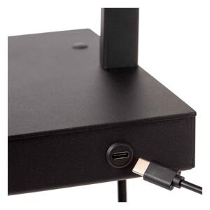 Lampă dimabilă de masă Lucide 30295/01/30 GREGORY 1xE27/60W/230V USB negru