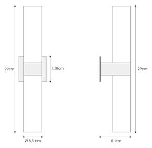 Aplică pentru baie Lucide 04202/02/30 JESSE 2xG9/33W/230V IP44