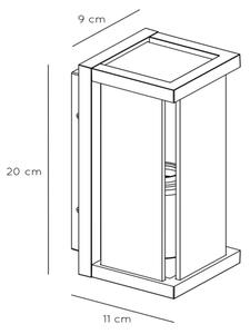 Aplică de exterior Lucide 27885/01/30 CLAIRE 1xE27/15W/230V IP54 negru