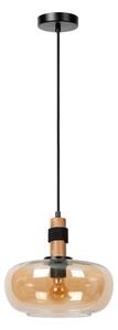 Lustră pe cablu Lucide 45408/30/62 ILONA 1xE27/40W/230V d. 30 cm negru/bej