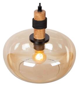Lustră pe cablu Lucide 45408/30/62 ILONA 1xE27/40W/230V d. 30 cm negru/bej