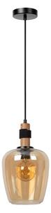 Lustră pe cablu Lucide 45408/22/62 ILONA 1xE27/40W/230V d. 22 cm negru/bej