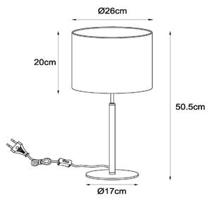 Lampă de masă Lucide 45509/81/38 MAYA 1xE27/40W/230V crem