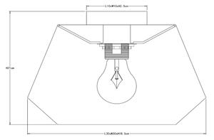 Plafonieră Lucide 10121/30/30 JESSICA 1xE27/60W/230V negru