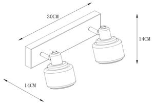 Spot Lucide 77979/02/02 BJORN 2xE14/40W/230V auriu