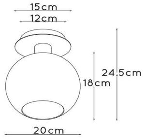 Plafonieră Lucide 74114/01/30 MARIUS 1xE27/40W/230V negru