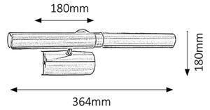 Aplică pentru tablouri Brilagi DANAE 2xE14/40W/230V crom mat