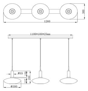 Lustră pe cablu Lucide 25413/03/02 SINGALA 3xE27/60W/230V