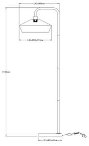 Lampadar Lucide 10713/28/72 YUNKAI 1xE27/60W/230V maro