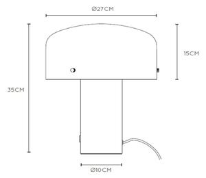 Lampă dimabilă de masă Lucide 05539/01/02 TIMON 1xE27/25W/230V d. 27 cm