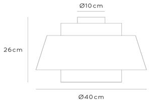 Plafonieră Lucide 21135/01/38 TRIBUTE 1xE27/40W/230V crem