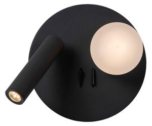 Aplică LED Lucide 77286/02/30 MATIZ 2xLED/3,5W/230V USB negru