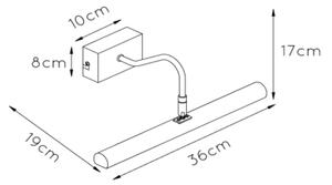 Aplică pentru tablouri Lucide 45299/02/02 VINZ 2xG9/28W/230V auriu