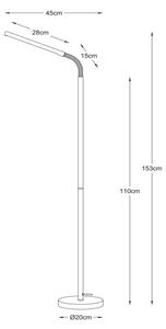 Lampadar LED Lucide 36712/05/30 GILLY LED/6W/230V negru
