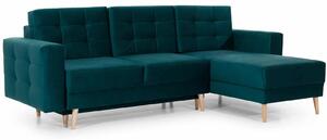 Colțar lemn masiv Extensibil Oslo 250x162cm Ladă Depozitare Personalizabil - Soft 17 (piele eco), Universal