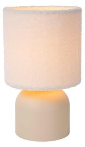 Lampă de masă Lucide 10516/01/38 WOOLLY 1xE14/40W/230V crem
