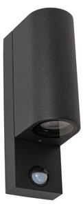 Corp de iluminat de exterior cu senzor Lucide 69803/02/30 ZARO 2xGU10/7W/230V IP65 negru