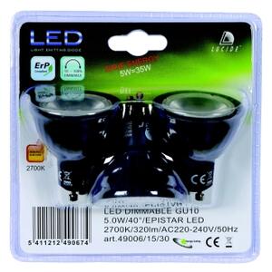 SET 3x bec LED dimabil Lucide 49006/15/30 MR16 GU10/5W/230V 3000K