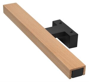 Aplică LED pentru oglindă de baie Brilagi WOODY MIRROR LED/8W/230V IP44 stejar/negru