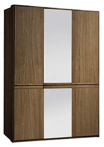 Dulap stejar masiv Serena, 154 × 61 × 222 cm - Cu oglinda