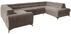 Colțar lemn masiv Formă U Extensibil Fabian 340x202cm Personalizabil - Nube 35