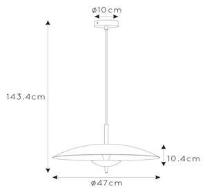 Lustră LED dimabilă pe cablu Lucide 30461/09/30 VULCAN LED/9W/230V negru