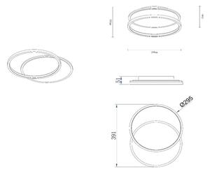 Plafonieră LED dimabilă Lucide 44112/24/30 AXELLE LED/24W/230V negru