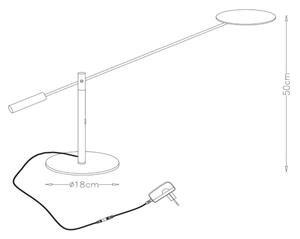 Lampă LED dimabilă de masă Lucide 19666/09/30 ANSELMO LED/9W/230V negru