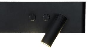 Spot de perete LED RESORT, LED/10W/230V + LED/3W, negru, montare pe partea dreaptă