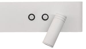 Aplica LED de perete RESORT, LED/10W/230V + LED/3W, albă, dreaptă