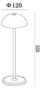 Lampă LED dimabilă de exterior Lucide 15500/02/30 JOY LED/1,5W/4V IP54 negru