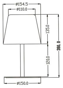 Lampă LED RGBW dimabilă de masă Lucide 13815/02/99 RIO LED/1,8W/4V negru