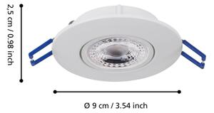 SET 3x corp de iluminat LED încastrat Eglo 75763 ZUJAR LED/3,4W/230V alb