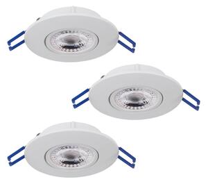 SET 3x corp de iluminat LED încastrat Eglo 75763 ZUJAR LED/3,4W/230V alb