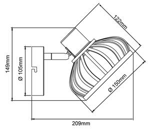 Brilliant - Lampă de perete NORAH 1xE14/28W/230V bambus
