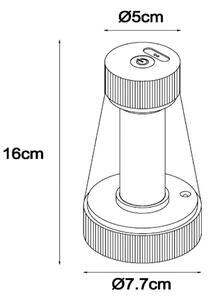 Lampă LED dimabilă Lucide 45500/01/44 LORALI LED/1,2W/4V IP44 galben