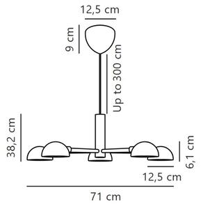 Lustră pe cablu DFTP by Nordlux NOMI 5xE14/8W/230V negru