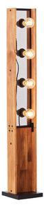 Brilliant - Lampadar CALANDRA din lemn de pin, 4xE27/42W/230V